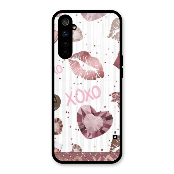 Wine Lip xoxo Glass Back Case for Realme 6