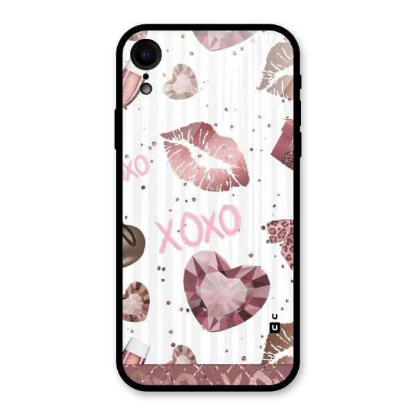 Wine Lip xoxo Glass Back Case for XR