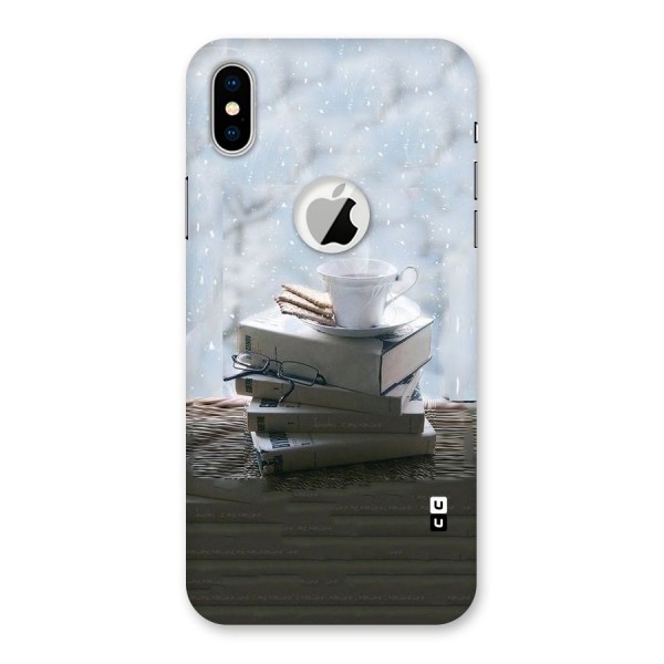 Winter Reads Back Case for iPhone XS Logo Cut