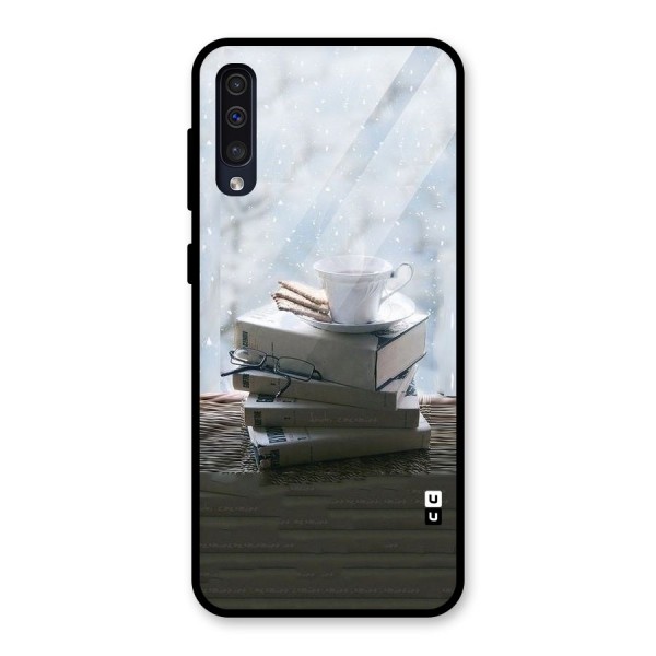 Winter Reads Glass Back Case for Galaxy A50s