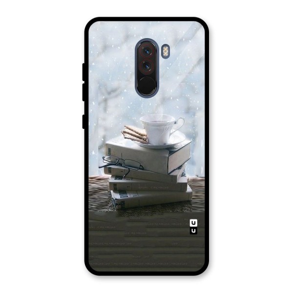 Winter Reads Glass Back Case for Poco F1