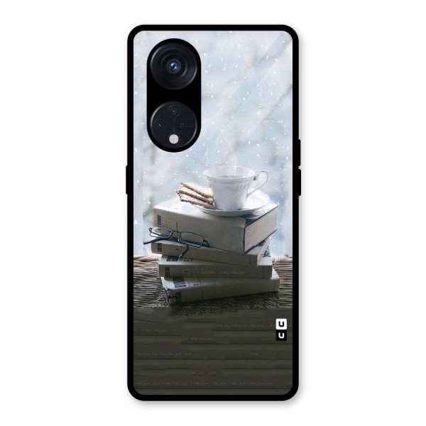 Winter Reads Glass Back Case for Reno8 T 5G