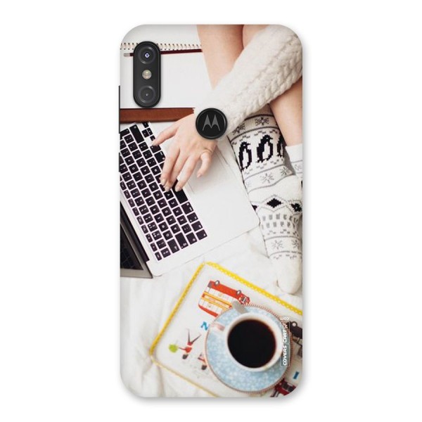 Winter Relaxation Back Case for Motorola One Power