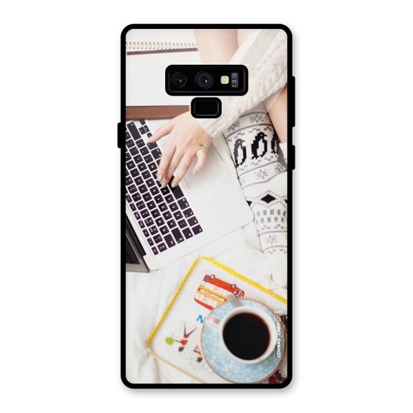 Winter Relaxation Glass Back Case for Galaxy Note 9