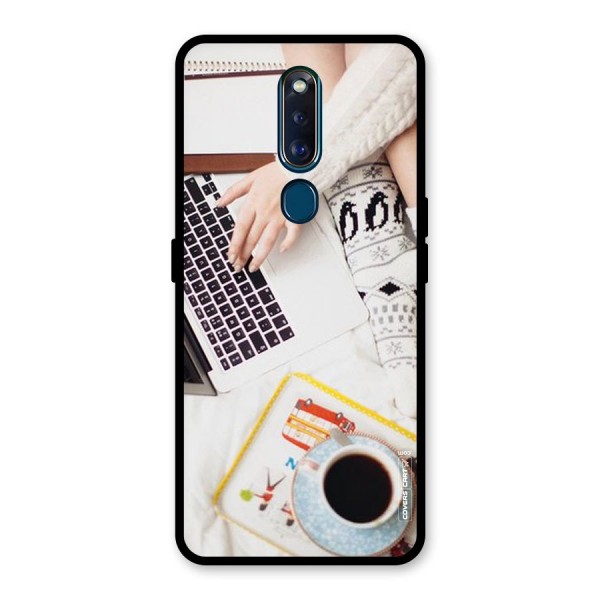 Winter Relaxation Glass Back Case for Oppo F11 Pro