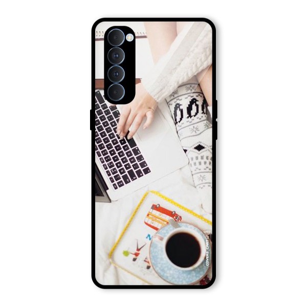 Winter Relaxation Glass Back Case for Oppo Reno4 Pro