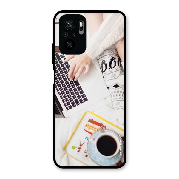 Winter Relaxation Glass Back Case for Redmi Note 10