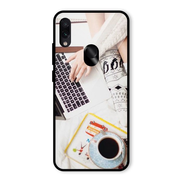 Winter Relaxation Glass Back Case for Redmi Note 7