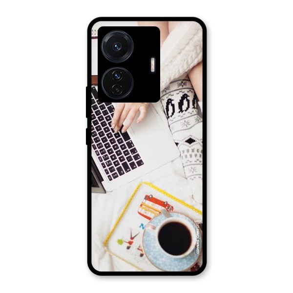 Winter Relaxation Glass Back Case for Vivo T1 Pro