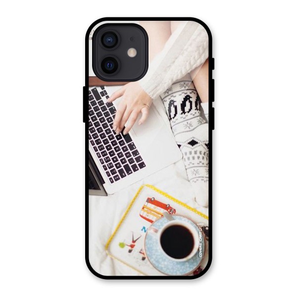 Winter Relaxation Glass Back Case for iPhone 12