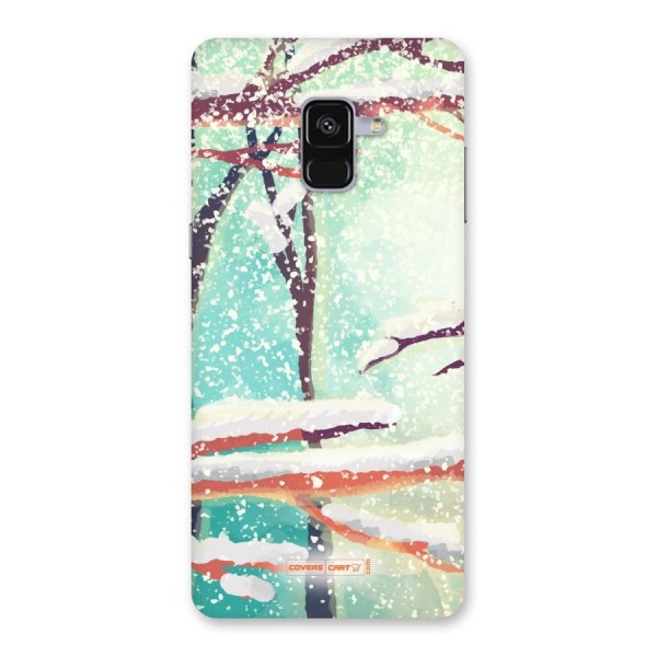 Winter Season Back Case for Galaxy A8 Plus