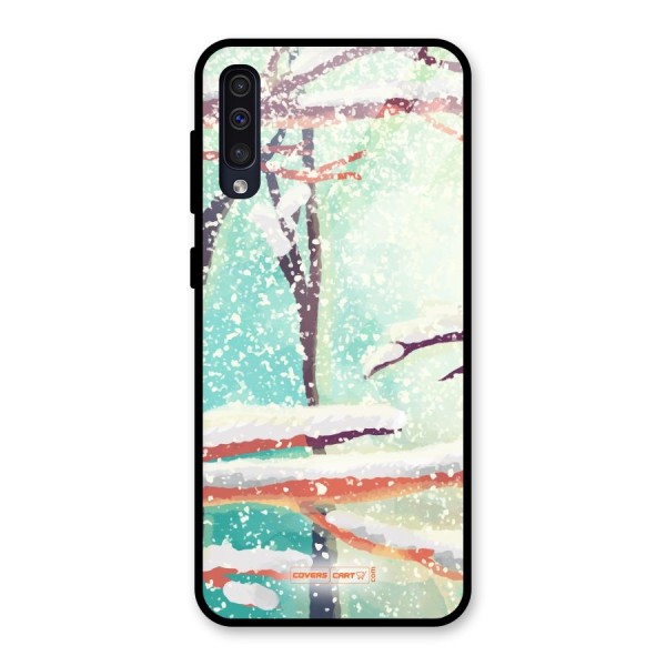 Winter Season Glass Back Case for Galaxy A50s