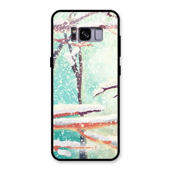 Winter Season Glass Back Case for Galaxy S8