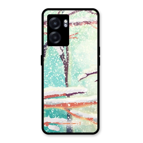 Winter Season Glass Back Case for Oppo K10 (5G)