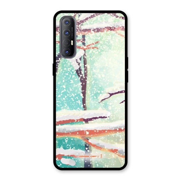 Winter Season Glass Back Case for Oppo Reno3 Pro