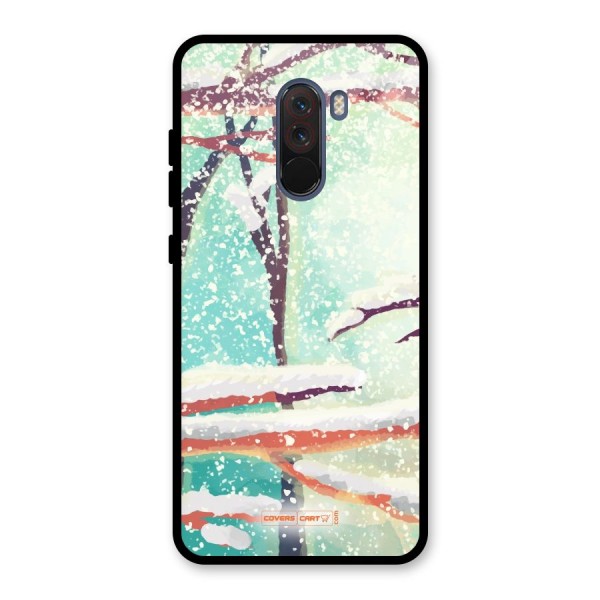 Winter Season Glass Back Case for Poco F1