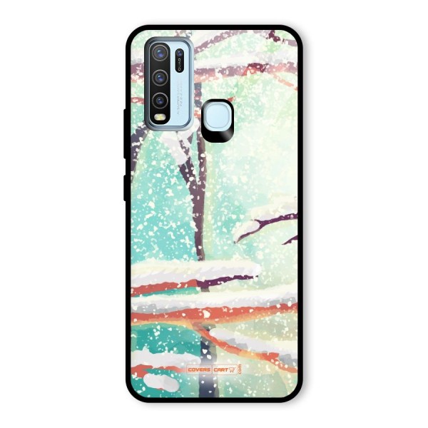 Winter Season Glass Back Case for Vivo Y30