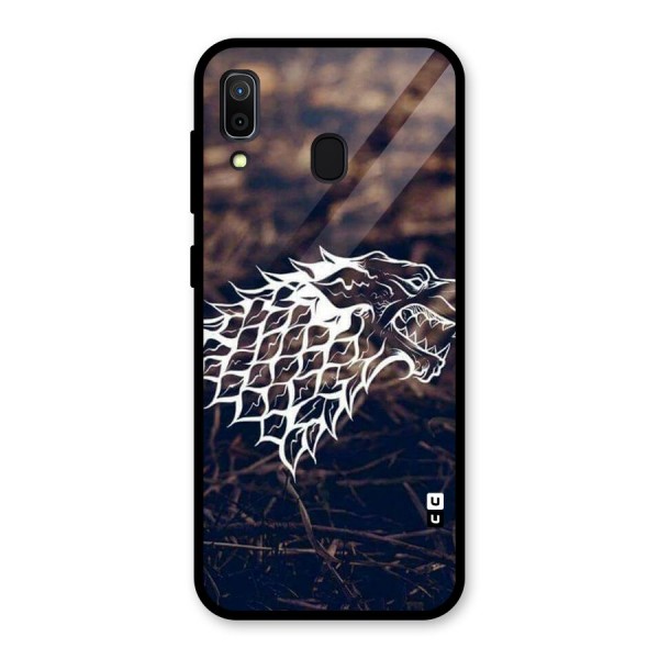 Wolf In White Glass Back Case for Galaxy A30