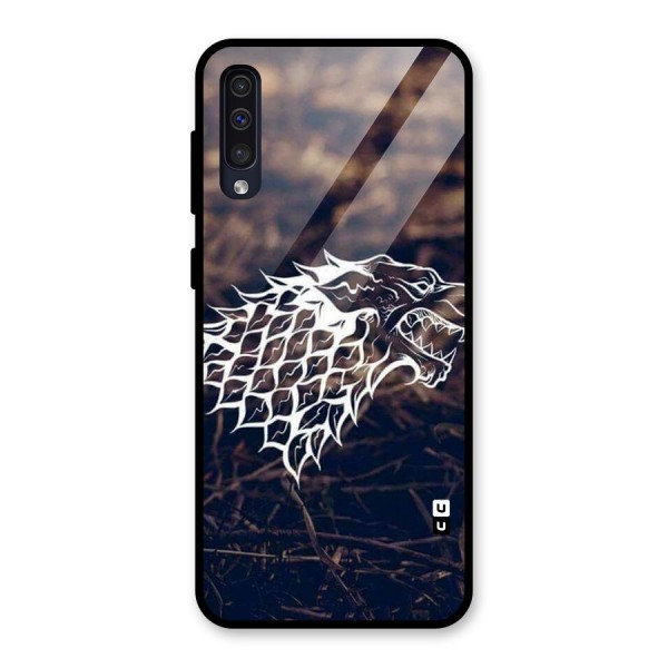 Wolf In White Glass Back Case for Galaxy A50s