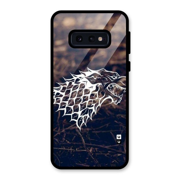 Wolf In White Glass Back Case for Galaxy S10e