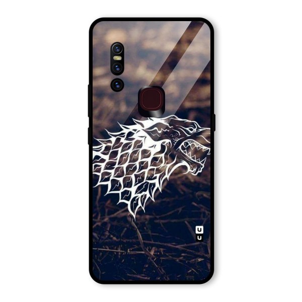 Wolf In White Glass Back Case for Vivo V15