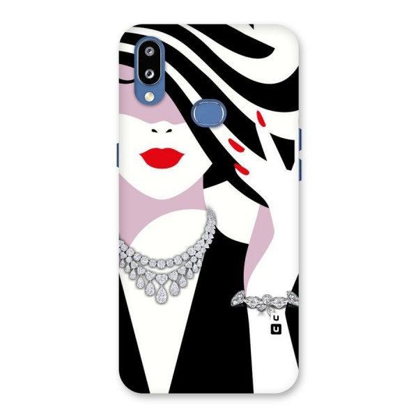 Women Beauty Back Case for Galaxy M01s