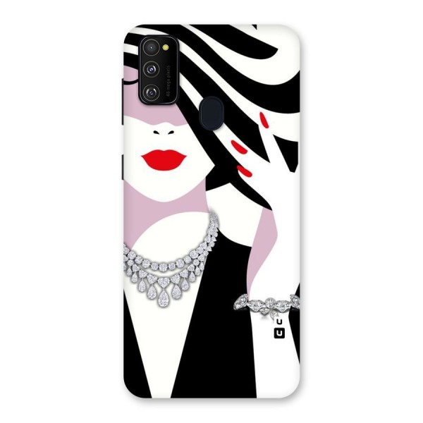 Women Beauty Back Case for Galaxy M21