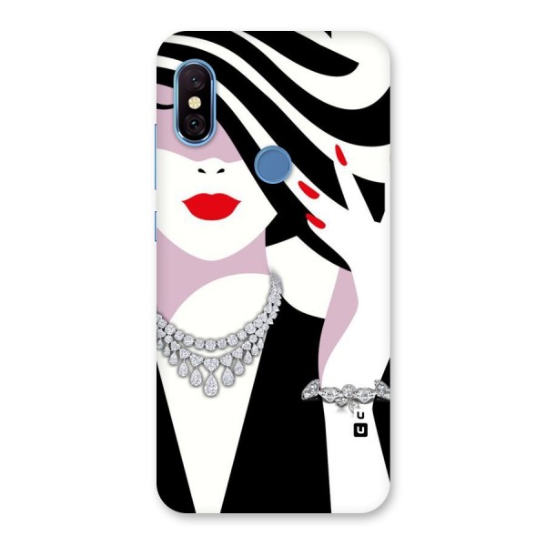 Women Beauty Back Case for Redmi Note 6 Pro