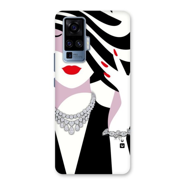 Women Beauty Back Case for Vivo X50 Pro