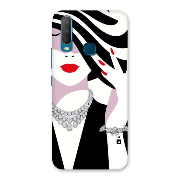 Women Beauty Back Case for Vivo Y17