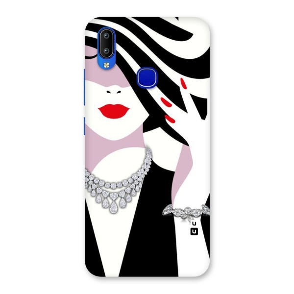 Women Beauty Back Case for Vivo Y91