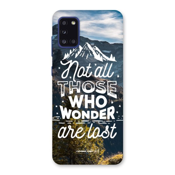 Wonder Lost Back Case for Galaxy A31