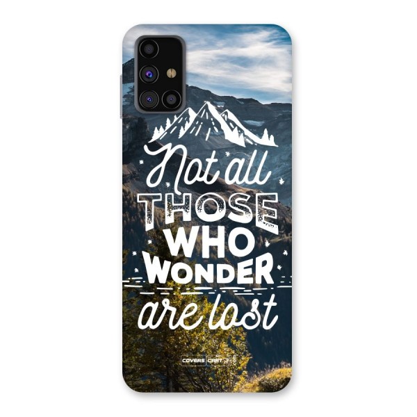 Wonder Lost Back Case for Galaxy M31s