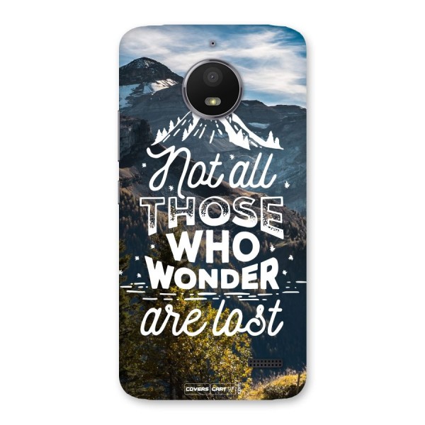 Wonder Lost Back Case for Moto E4