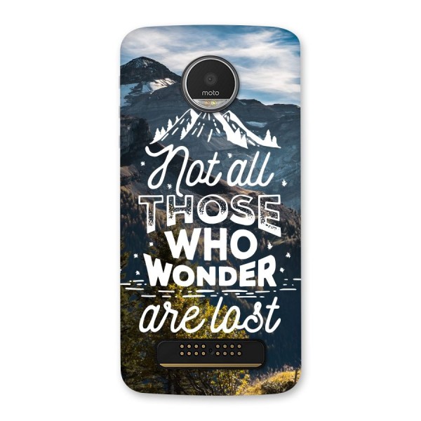 Wonder Lost Back Case for Moto Z Play