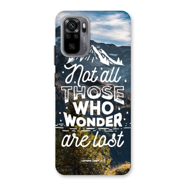 Wonder Lost Back Case for Redmi Note 10