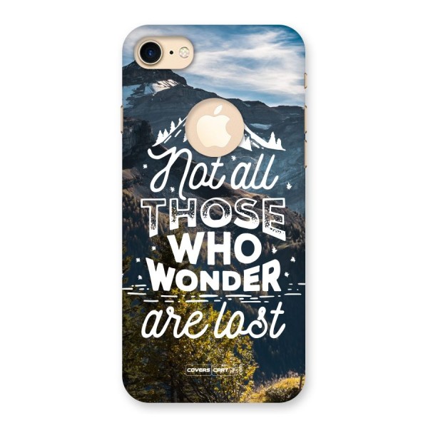 Wonder Lost Back Case for iPhone 8 Logo Cut