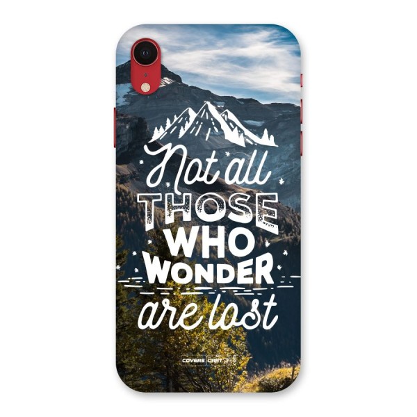 Wonder Lost Back Case for iPhone XR