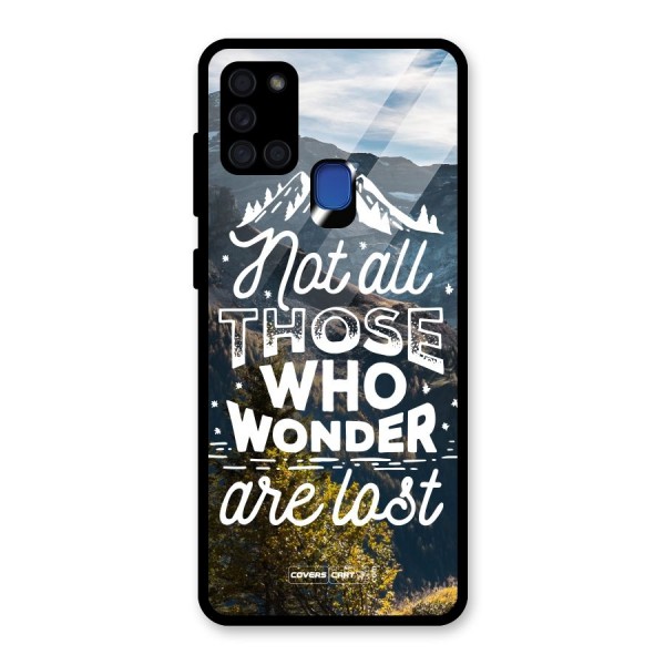 Wonder Lost Glass Back Case for Galaxy A21s