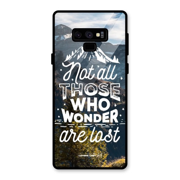 Wonder Lost Glass Back Case for Galaxy Note 9