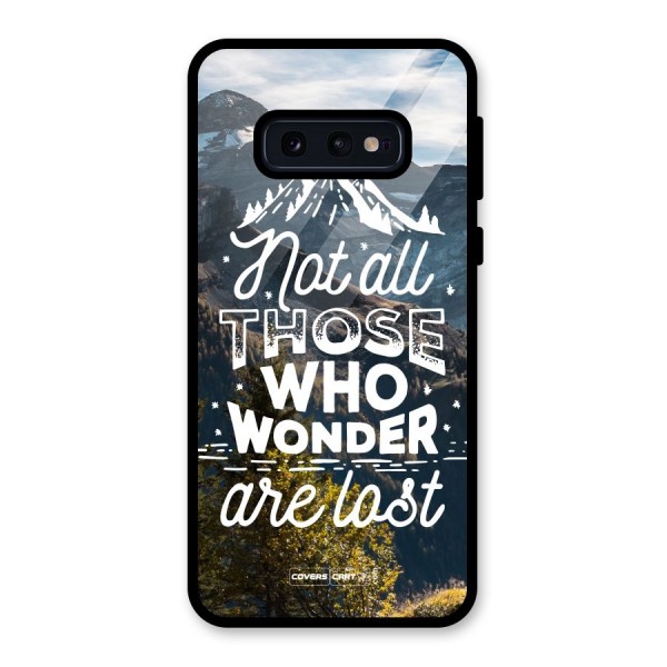 Wonder Lost Glass Back Case for Galaxy S10e