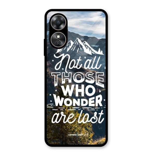 Wonder Lost Glass Back Case for Oppo A17