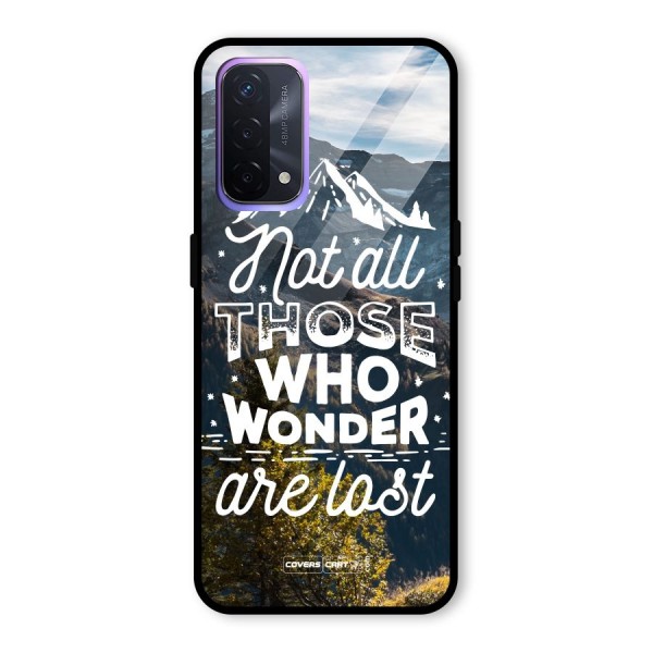 Wonder Lost Glass Back Case for Oppo A74 5G