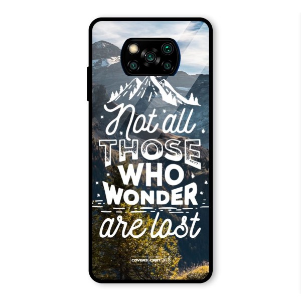 Wonder Lost Glass Back Case for Poco X3 Pro