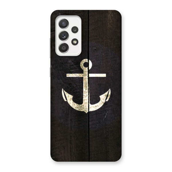 Wood Anchor Back Case for Galaxy A52