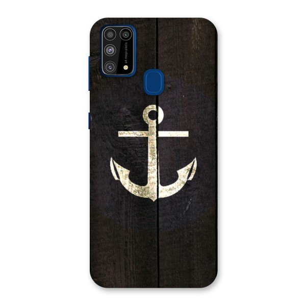 Wood Anchor Back Case for Galaxy F41