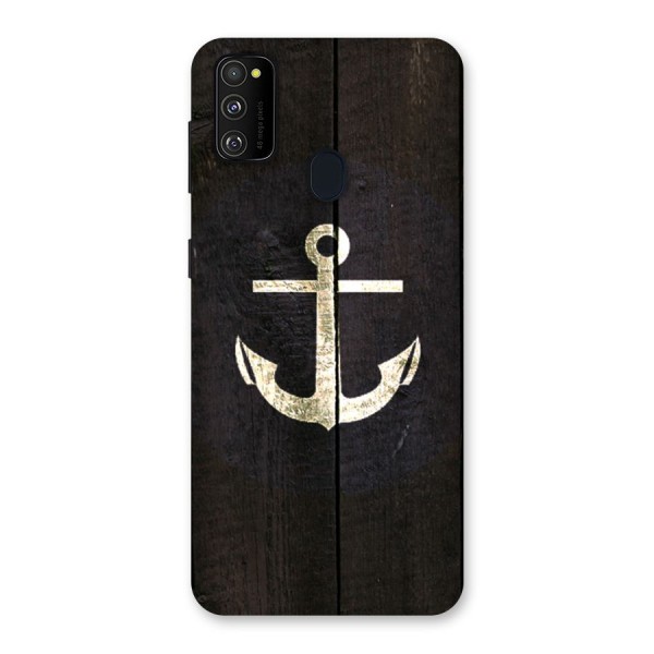 Wood Anchor Back Case for Galaxy M21