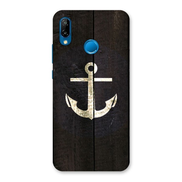 Wood Anchor Back Case for Huawei P20 Lite