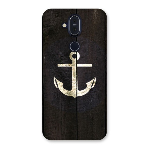 Wood Anchor Back Case for Nokia 8.1