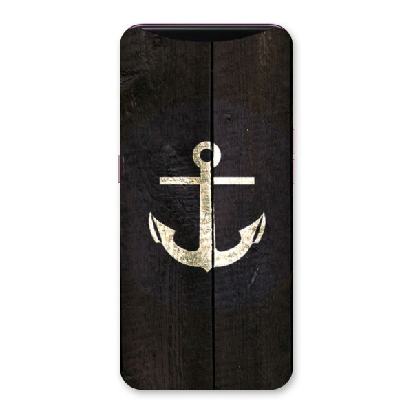 Wood Anchor Back Case for Oppo Find X